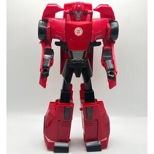 Transformers Red Sideswipe Robots in Disquise Car 3 Step Changer 2015 Hasbro